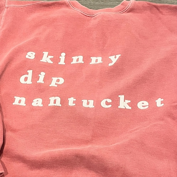 Nantucket Red Comfort Colors "Skinny Dip Nantucket" Sweatshirt - Picture 1 of 4